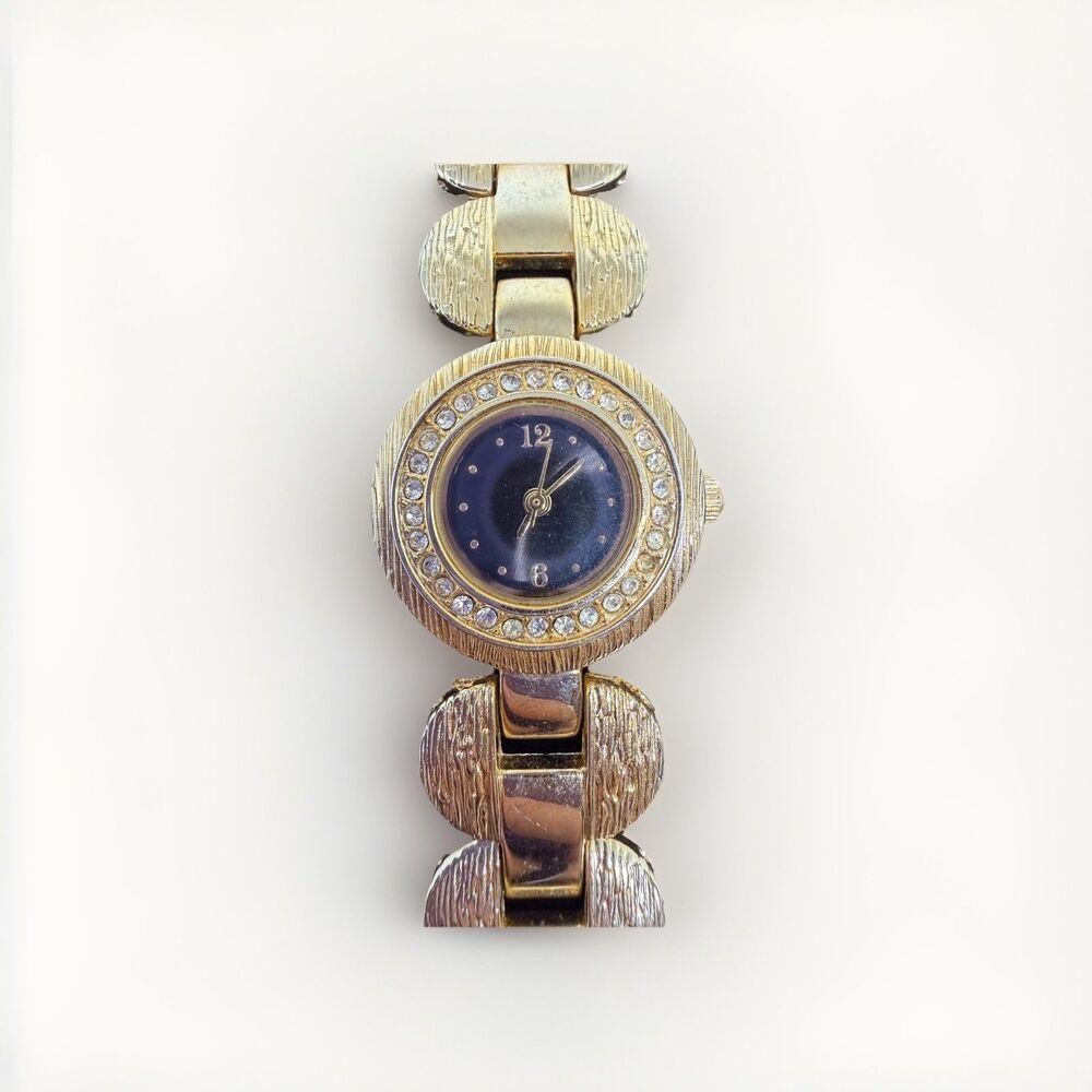 allude FMDAL593 Gold Tone Quartz Analog Women's Watch Sz. 6 1/2" New Battery